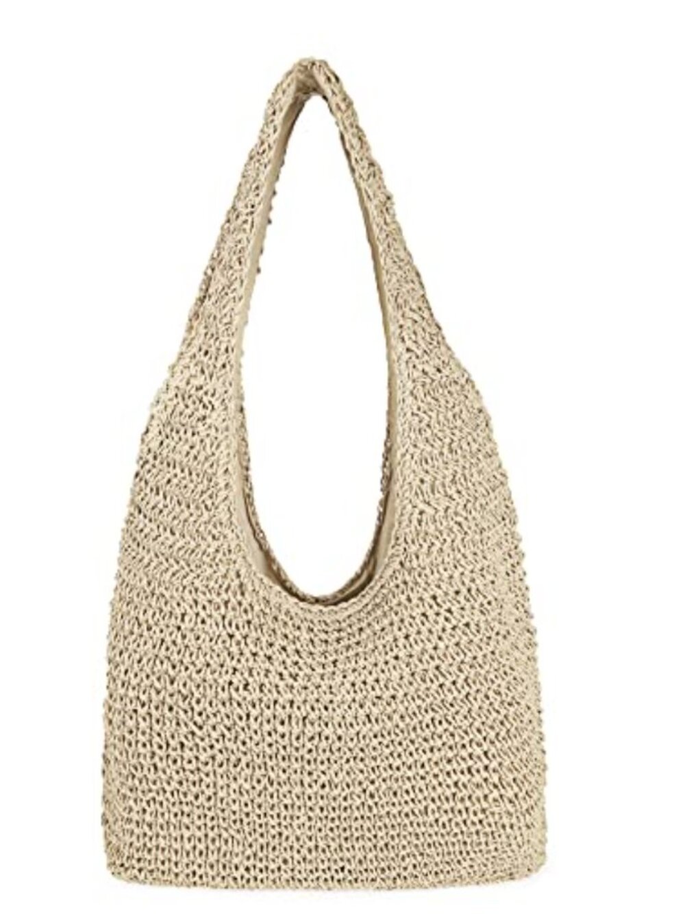 Handwoven Straw Beach Bag Large Tote Shoulder Bag Summer Hobo Purse